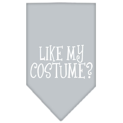 Like my costume? Screen Print Bandana Grey Large